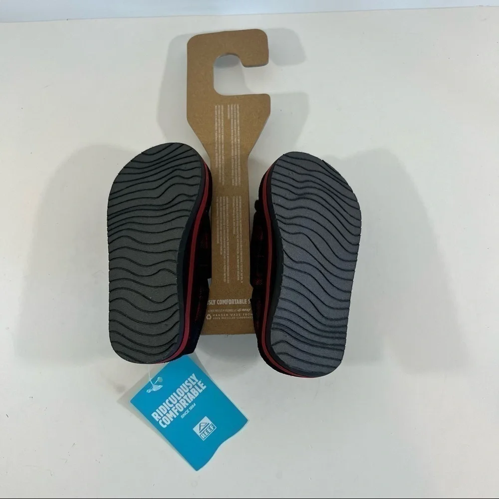 Reef Toddler Slip Ons Plaid NEW - Picture 9 of 10